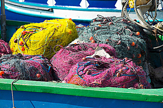渔网,渔船,马尔萨什洛克,马耳他