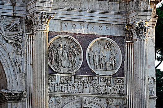 檐壁,拱形,广场,罗马圆形大剧场,罗马,拉齐奥,意大利,欧洲
