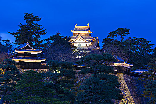 夜景,城堡