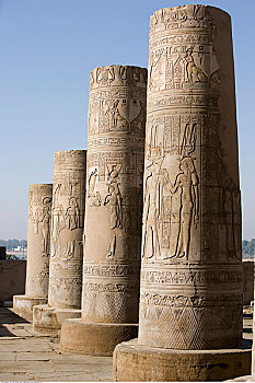 柱子,路克索神庙,埃及