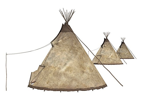 美洲印地安人,圆锥形帐篷