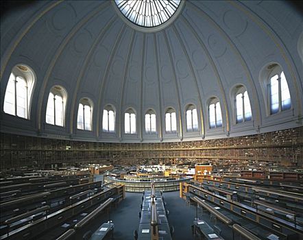 老,大英图书馆,读,房间,大英博物馆,球形,屋顶