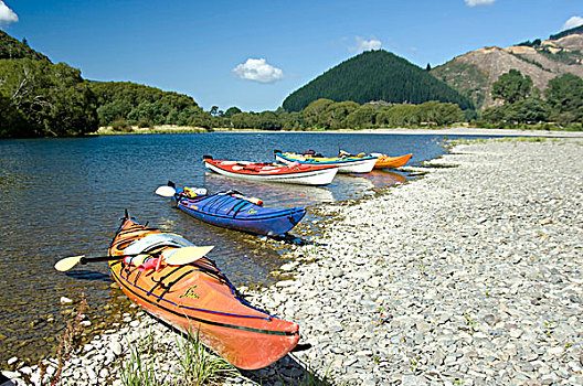 新西兰,南岛,海洋,皮划艇,河