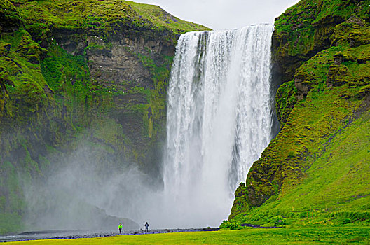 冰岛,南,瀑布