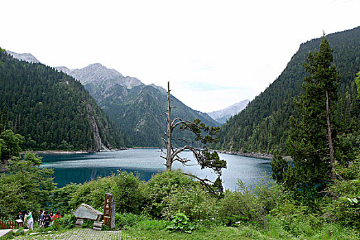 四川九寨沟的海子