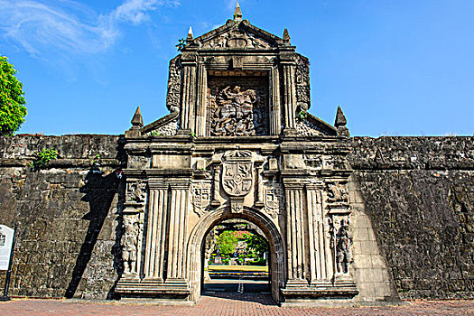 入口,老,堡垒,圣地亚哥,马尼拉市中市,马尼拉,吕宋岛,菲律宾