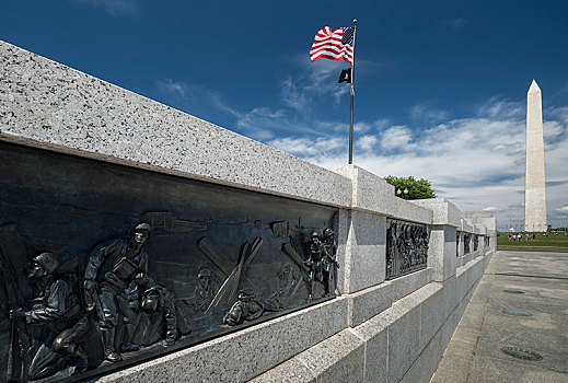 青铜,浅浮雕,世界,战争,纪念,华盛顿纪念碑,华盛顿特区