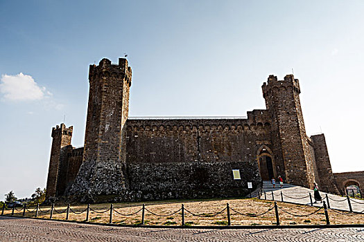 城堡,蒙大奇诺,托斯卡纳,意大利,著名,中世纪