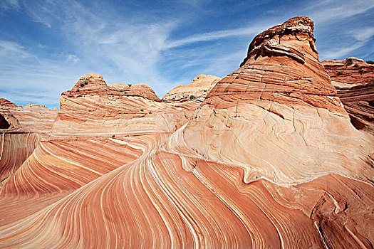 岩石构造,石化,沙丘,狼丘,北方,亚利桑那,美国