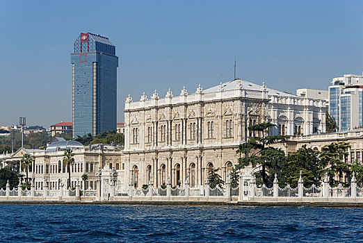 朵尔玛巴切皇宫,宫殿,风景,博斯普鲁斯海峡,伊斯坦布尔,欧洲,省,土耳其