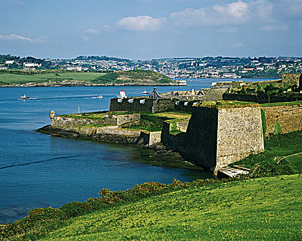 堡垒,金塞尔,港口,爱尔兰,17世纪,星