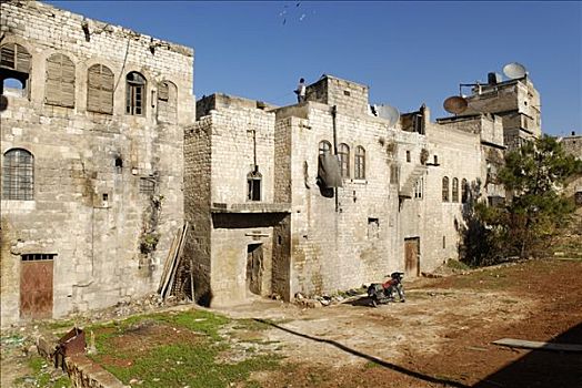 历史名城,墙壁,阿勒颇,叙利亚