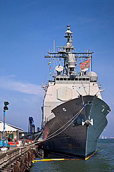 美国海军,驱逐舰,美国军舰,停靠,旧金山湾,加利福尼亚,美国