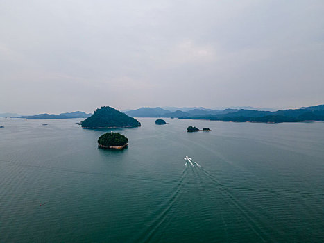 航拍千岛湖风景