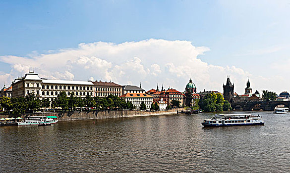 风景,伏尔塔瓦河,河,历史,城镇,中心,鲁道夫宫,音乐会,捷克,交响乐团,管弦乐,学院,艺术,布拉格,捷克共和国,欧洲