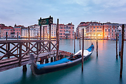 欧洲,意大利,威尼托,威尼斯,小船,大运河,黎明