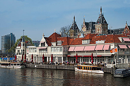 历史,房子,旅游信息,阿姆斯特丹,中央车站,荷兰