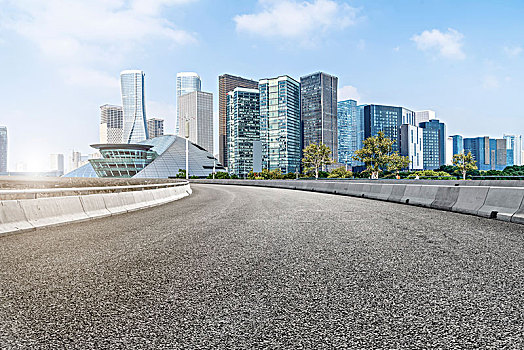 城市广场道路和杭州钱江新城