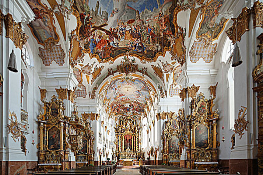 神圣,教堂,兰茨贝格,上巴伐利亚,巴伐利亚,德国,欧洲