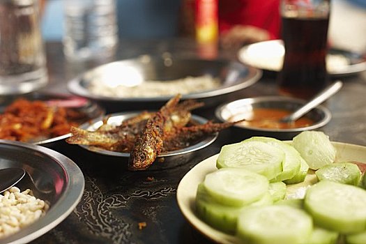 食物,桌上,加德满都,尼泊尔