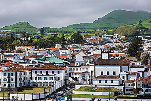 城镇,岛屿,亚速尔群岛,葡萄牙