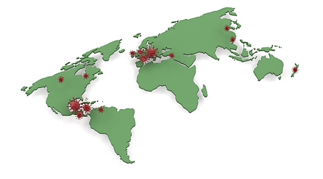 地图,位置,甲流,猪,感冒,爆发