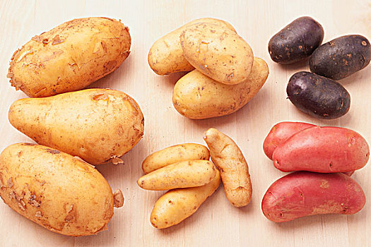 土豆,块菌,红色