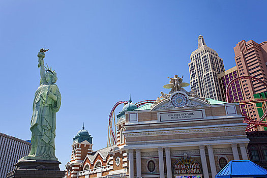 仿制,自由女神像,正面,纽约,纽约酒店,拉斯维加斯,美国