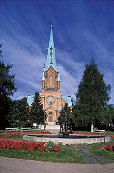 教堂,坦佩雷,芬兰,斯堪的纳维亚,欧洲