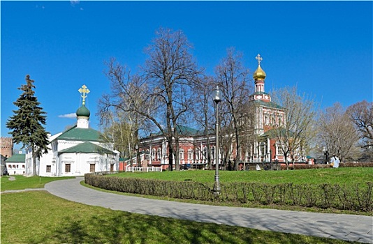 寺院,莫斯科,俄罗斯,圣母升天大教堂
