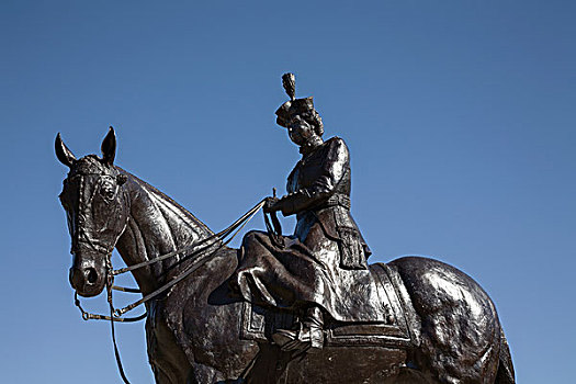骑马雕像,皇后,里贾纳,萨斯喀彻温,加拿大