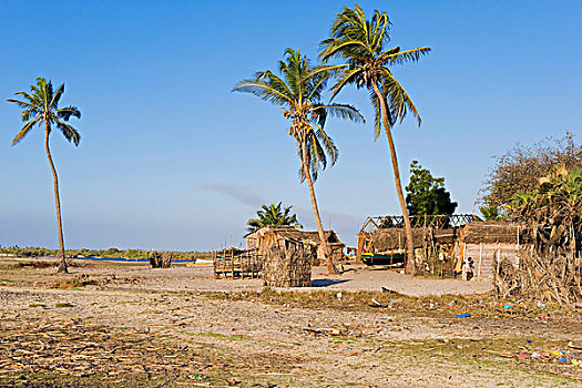 渔村,穆龙达瓦,马达加斯加,非洲