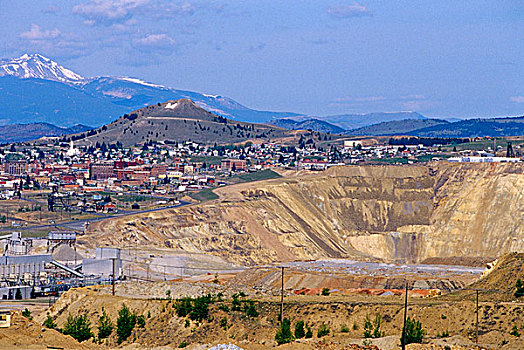 凹,山岗,蒙大拿