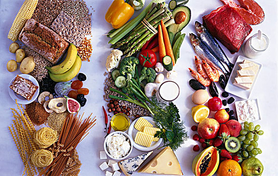 一些,食物,食物搭配,碳水化合物,蛋白质