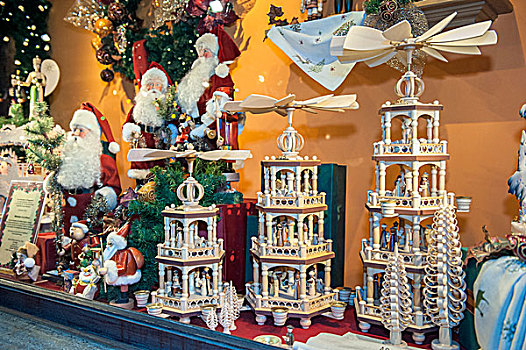 假日,装饰,橱窗展示,木质,金字塔,圣诞市场,德国