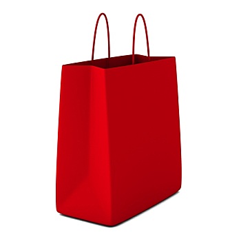 红色,购物袋