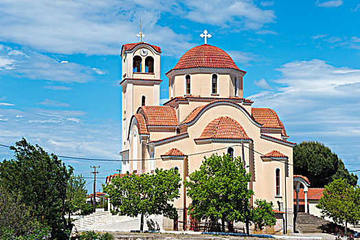 教堂,区域,伯罗奔尼撒半岛,希腊,欧洲