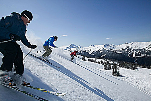 滑雪,山峦,边远地区,不列颠哥伦比亚省,加拿大