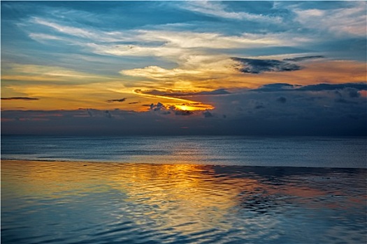 巴厘岛,日落