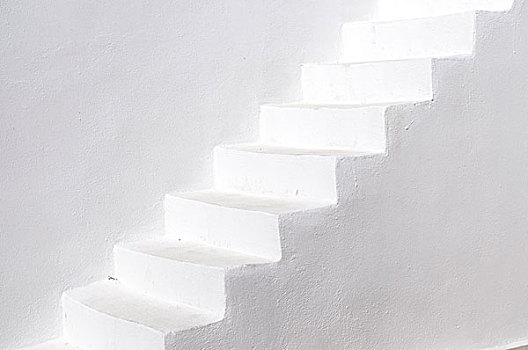 白色,台阶,正面,户外,墙壁,锡拉岛,希腊