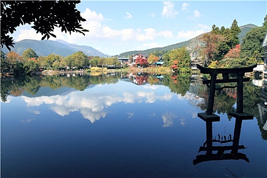 高山湖,九州,日本