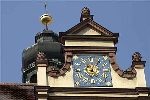 钟楼,老市政厅,莱比锡,德国