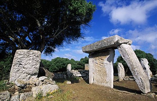 巨石墓,米诺卡岛,巴利阿里群岛,西班牙