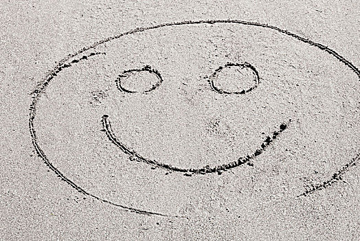 微笑,沙子