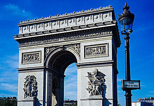 拱形,成功,地点,戴高乐,广场,巴黎,法国