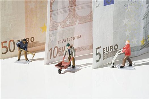 小雕像,体力工作者,欧盟,货币