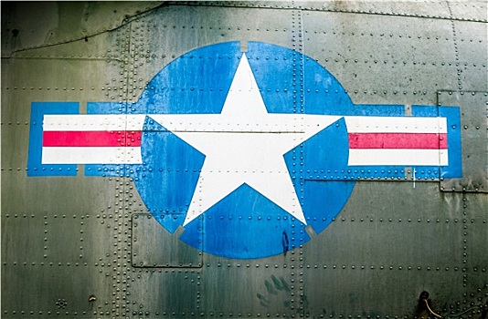 军事,飞机,星,条纹,标识