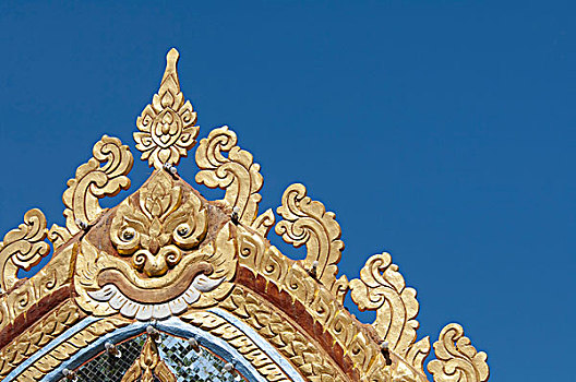 马来西亚,岛屿,槟城,泰国,佛教寺庙,寺院,特写,华丽,金色,进入,大门