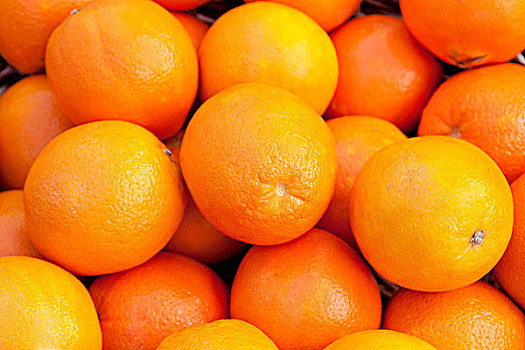 许多,橘子,一堆