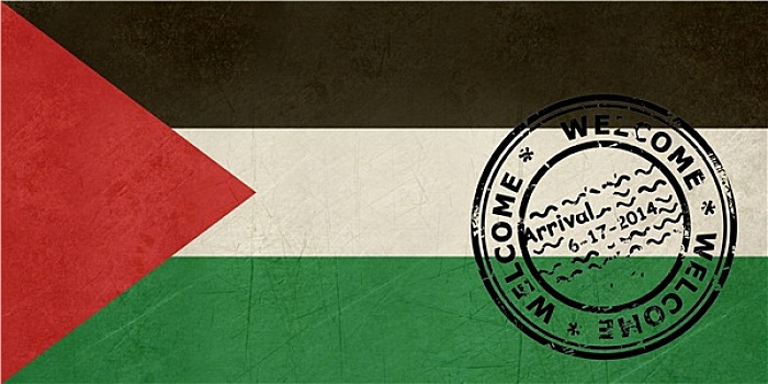 欢迎,巴勒斯坦,旗帜,护照